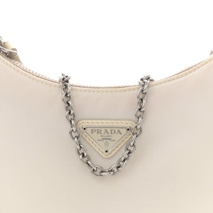 Prada Nylon Re-Edition 2005 Shoulder Bag White 8 of 13