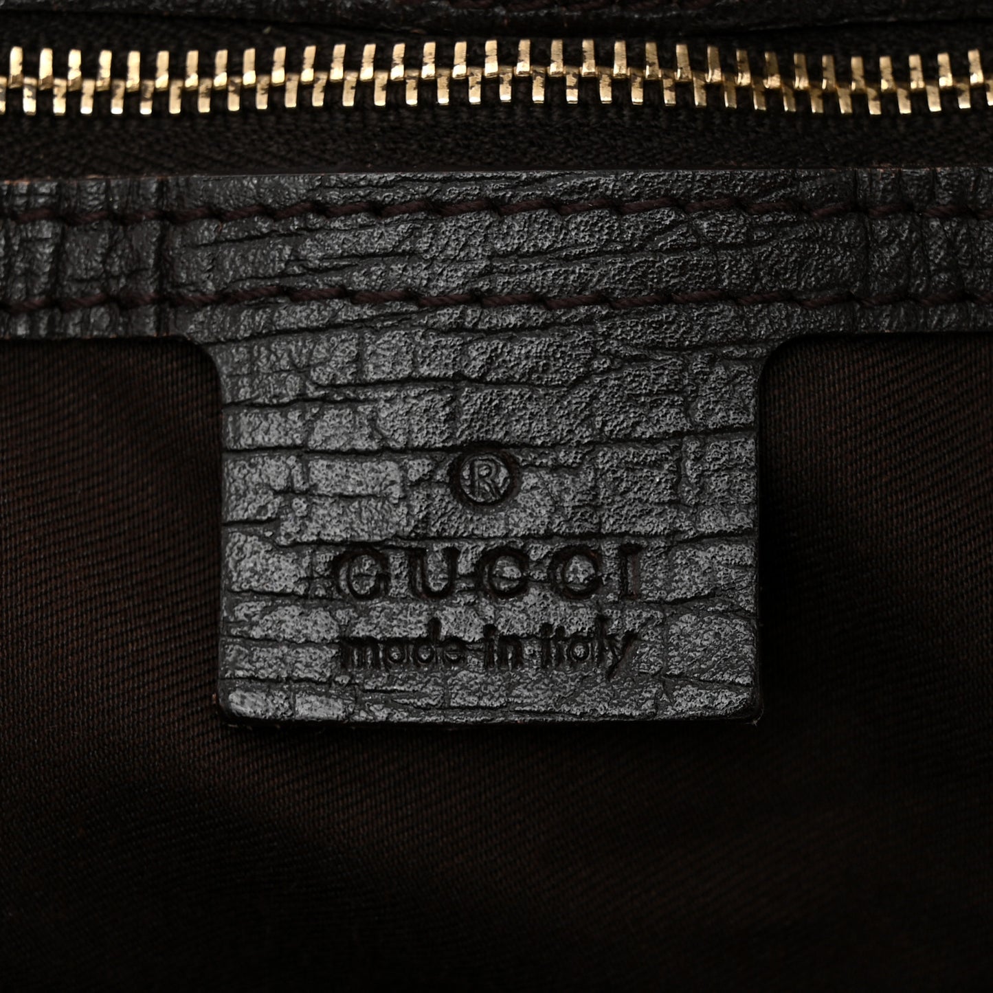 Monogram Large Horsebit Chain Hobo Dark Brown