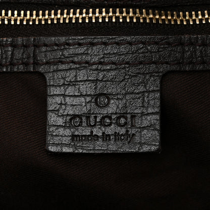 Gucci Monogram Large Horsebit Chain Hobo Dark Brown 6 of 10