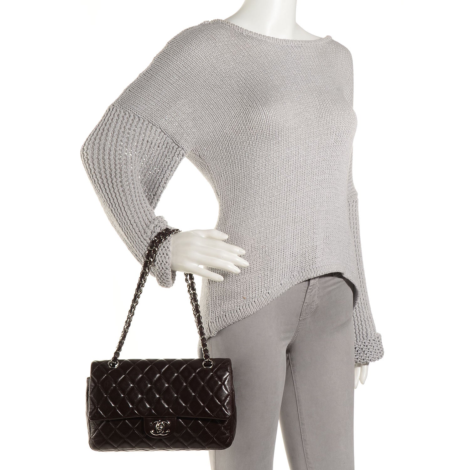 Chanel Lambskin Medium Double Flap Brown 2 of 9
