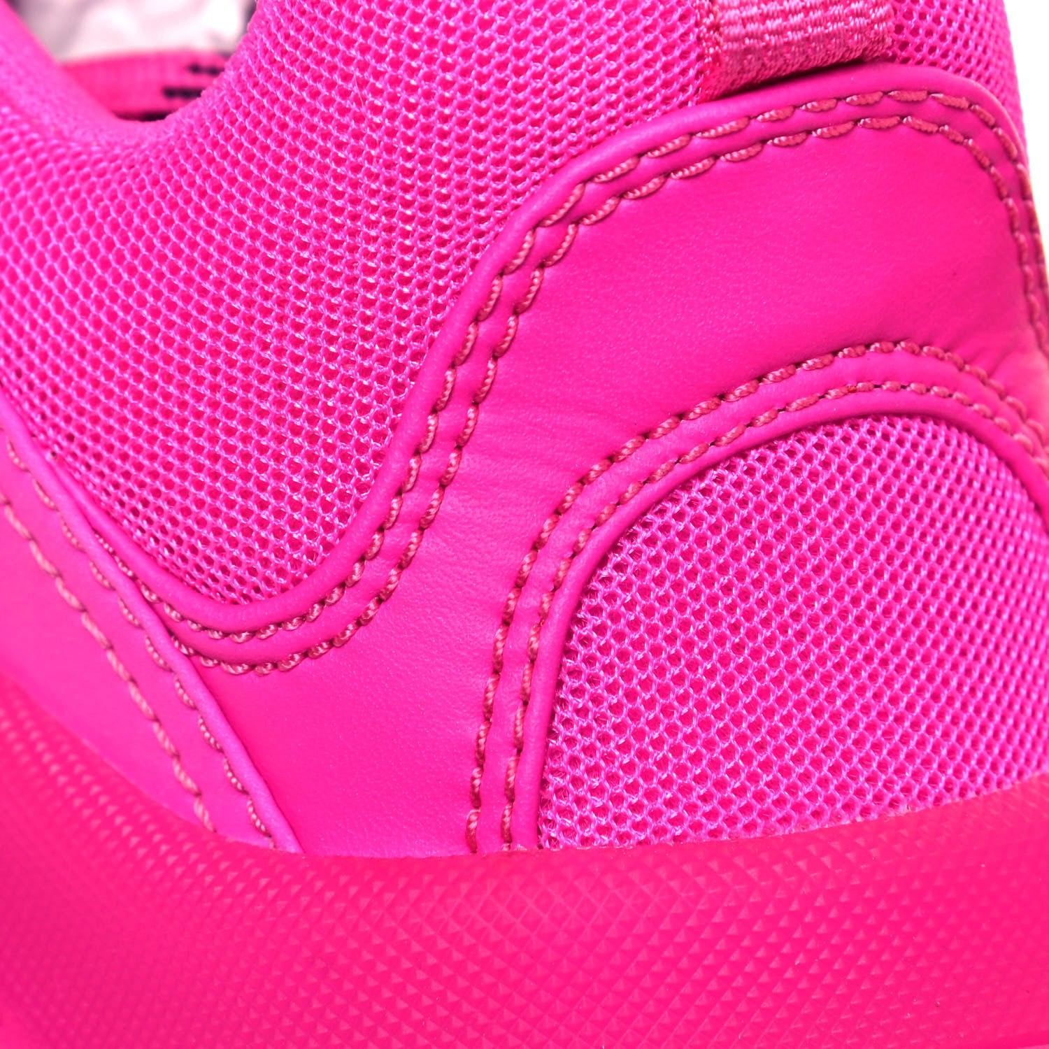 Balenciaga Fabric Mesh Clear Sole Fluo Mens Triple S Sneakers 41 Pink 9 of 10