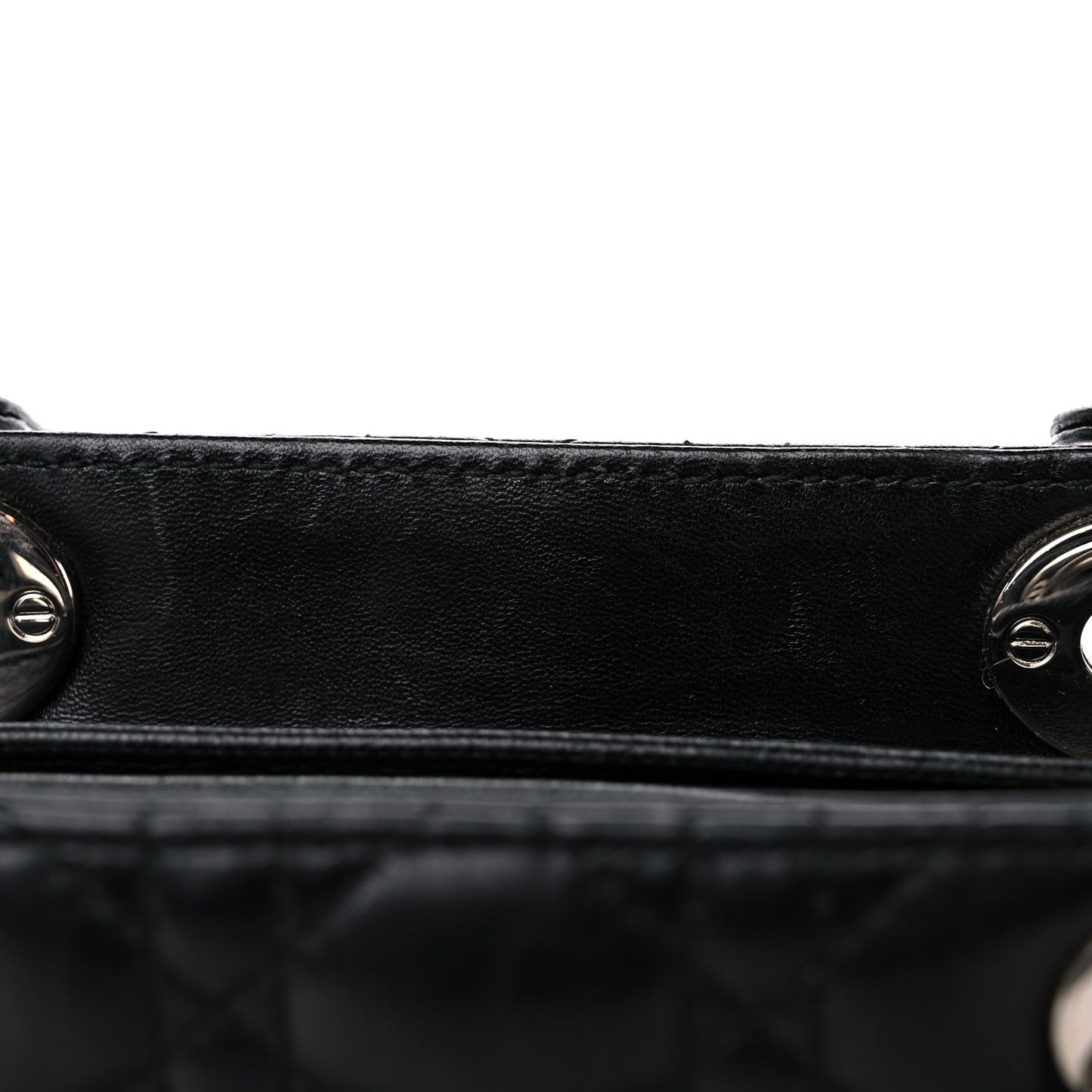 Lambskin Cannage Medium Lady Dior Black