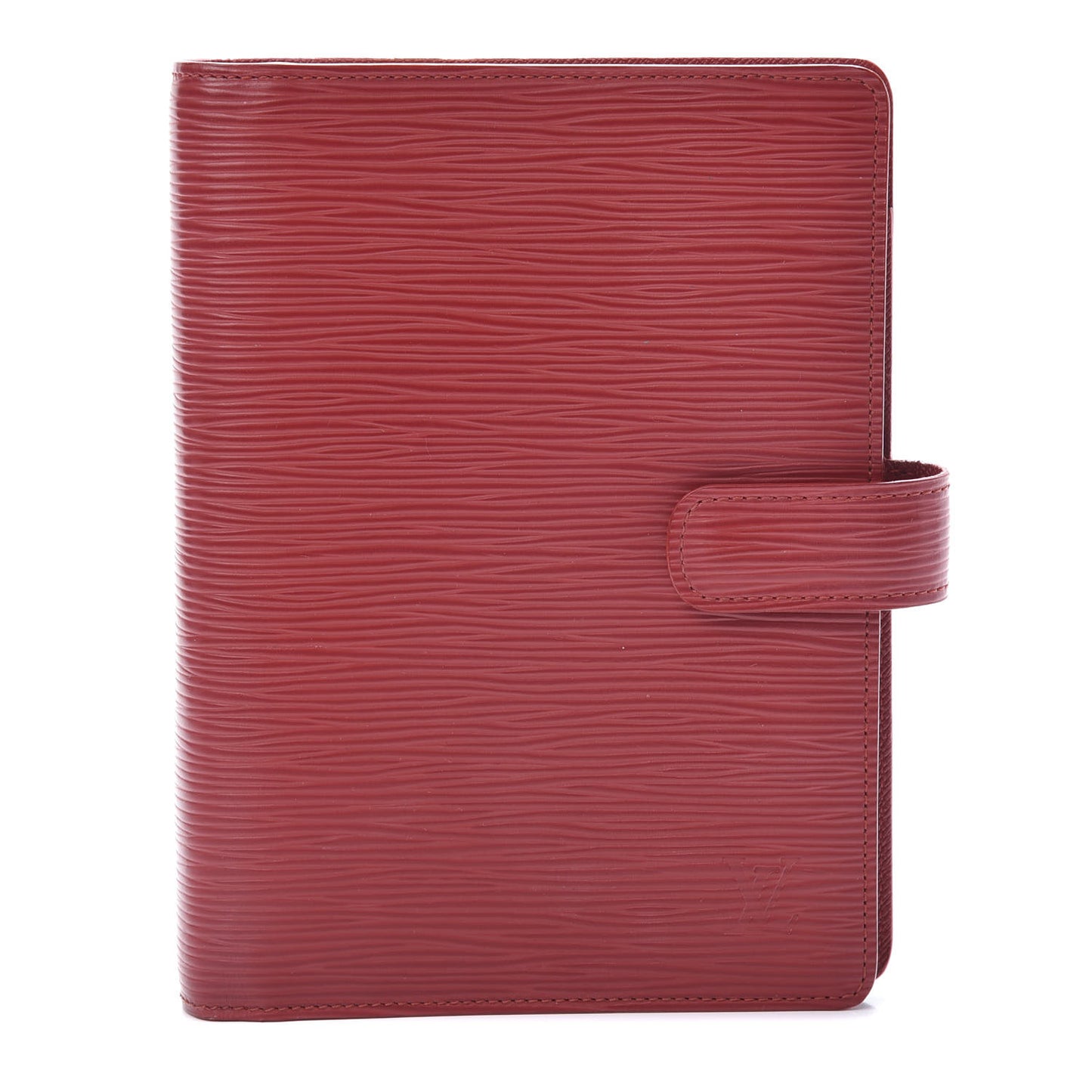 Epi Medium Ring Agenda Cover Rouge