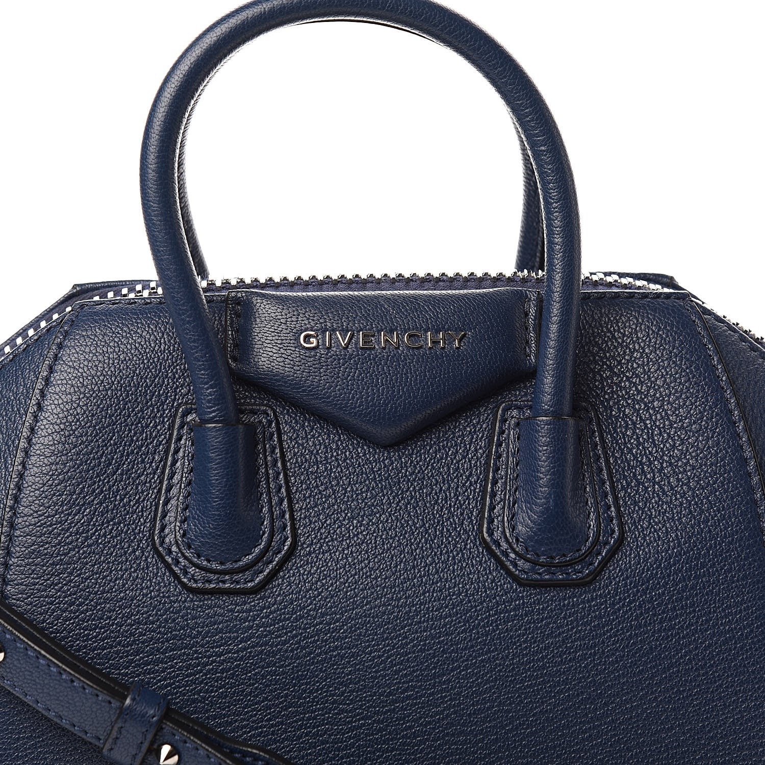 Givenchy Sugar Goatskin Mini Antigona Night Blue 10 of 12