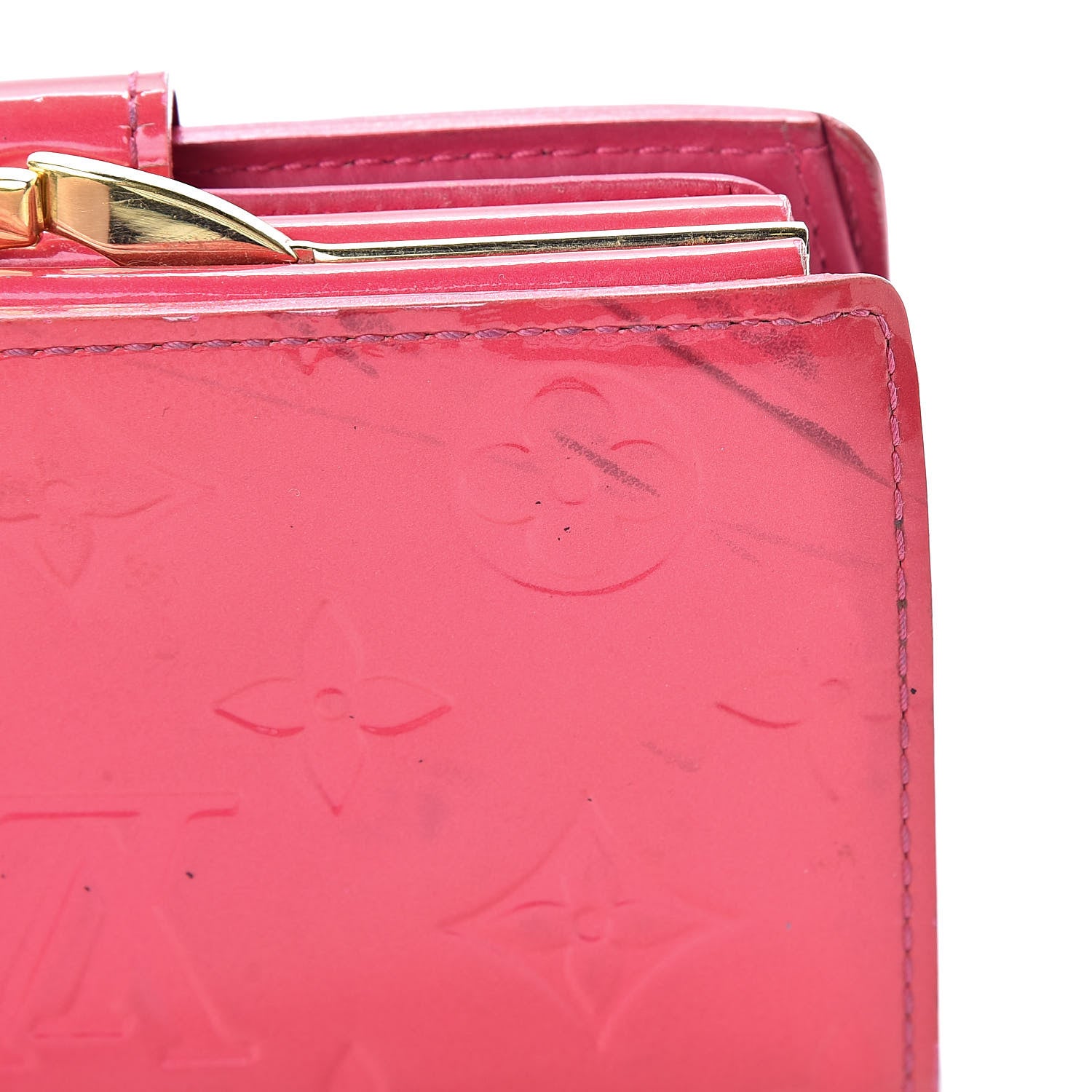 Louis Vuitton Vernis French Purse Wallet Framboise 12 of 20