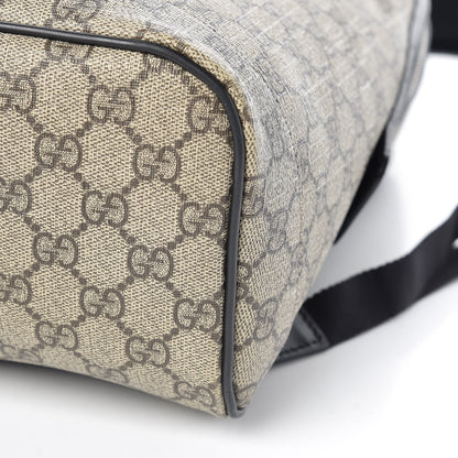 Gucci GG Supreme Monogram Web Dome Backpack Black 12 of 12