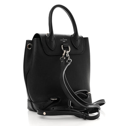 Louis Vuitton Calfskin Lockme Backpack Black 3 of 14