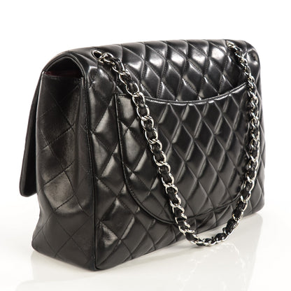 Chanel Lambskin Quilted Maxi Single Flap Black 3 of 8