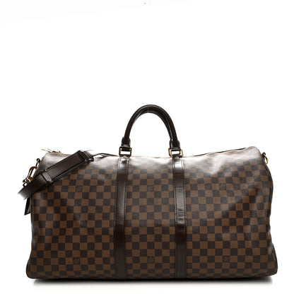 Louis Vuitton Damier Ebene Keepall Bandouliere 55 1 of 11