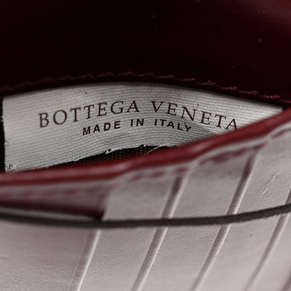 Bottega Veneta Crocodile Bi-Fold Wallet Burgundy 6 of 8