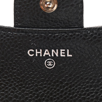 Chanel Caviar Quilted Compact Flap Wallet Black 6 of 11