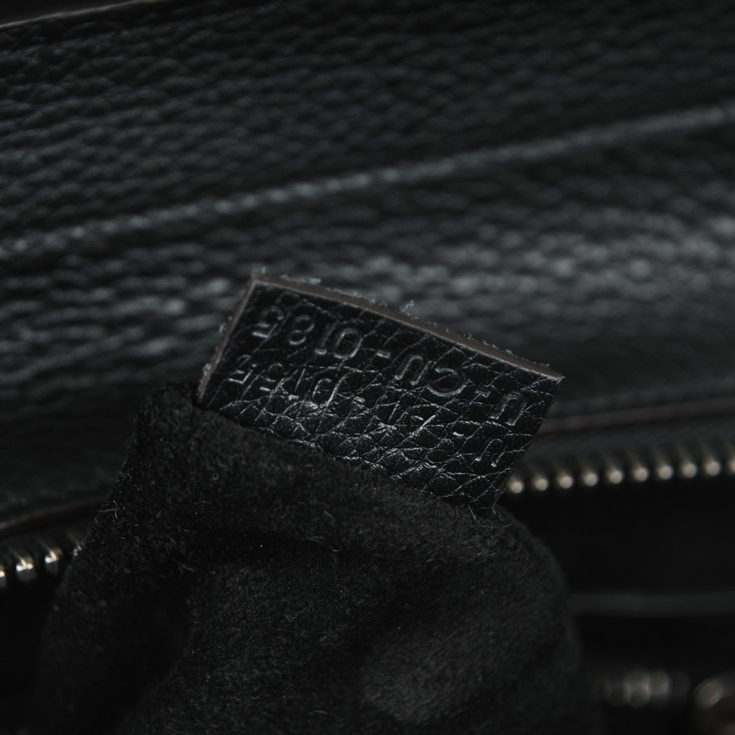 Celine Drummed Calfskin Mini Luggage Black 7 of 8