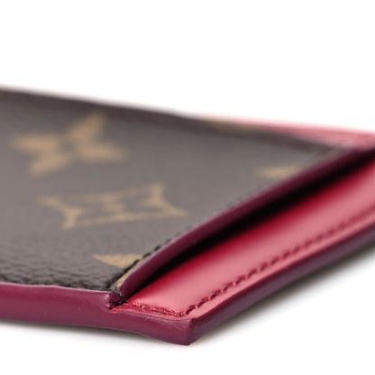 Louis Vuitton Monogram Zipped Card Holder Fuchsia 9 of 9