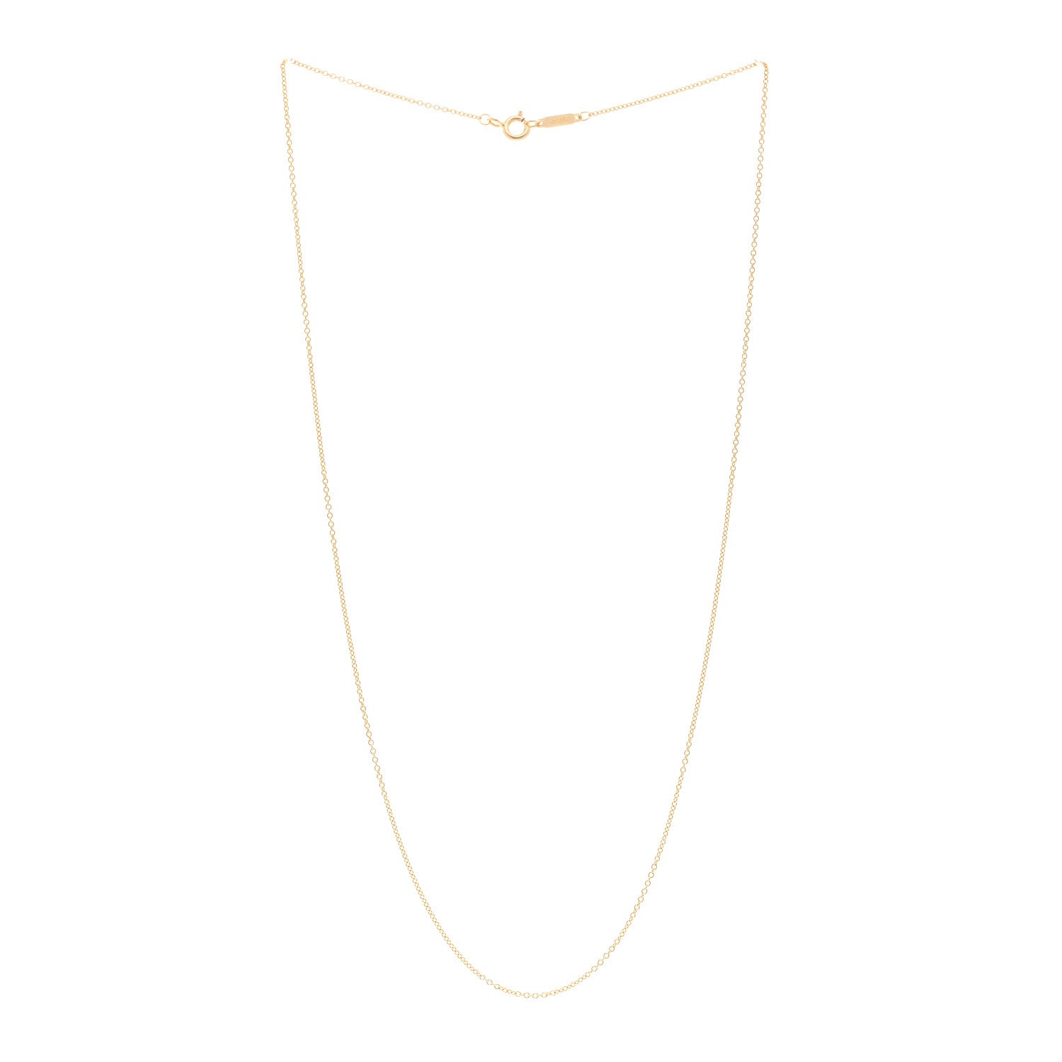 Tiffany 18K Yellow Gold Chain Necklace 18" 3 of 4