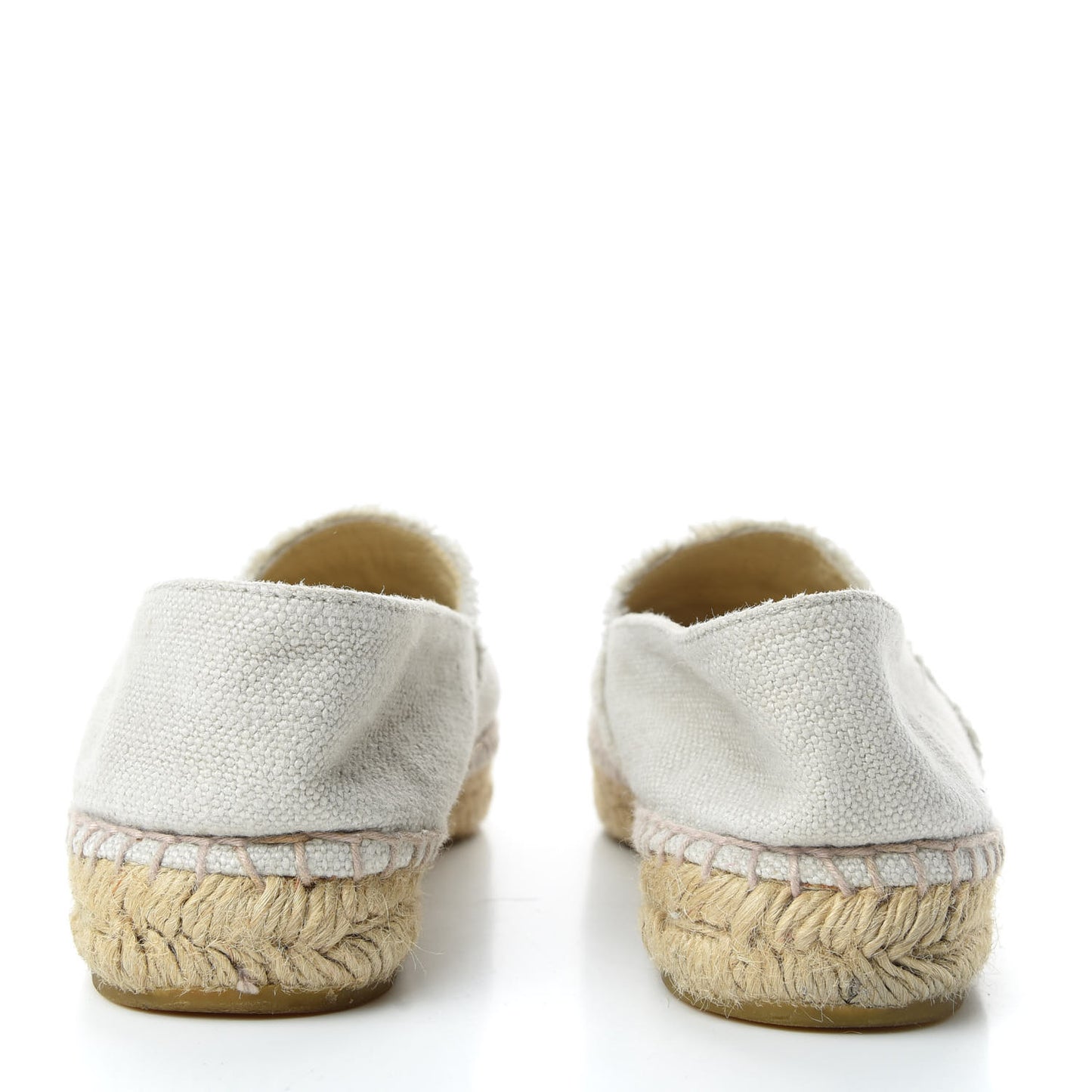 Linen CC Espadrilles 39 Beige Black