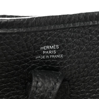Hermes Taurillon Clemence Evelyne TPM Black 6 of 11