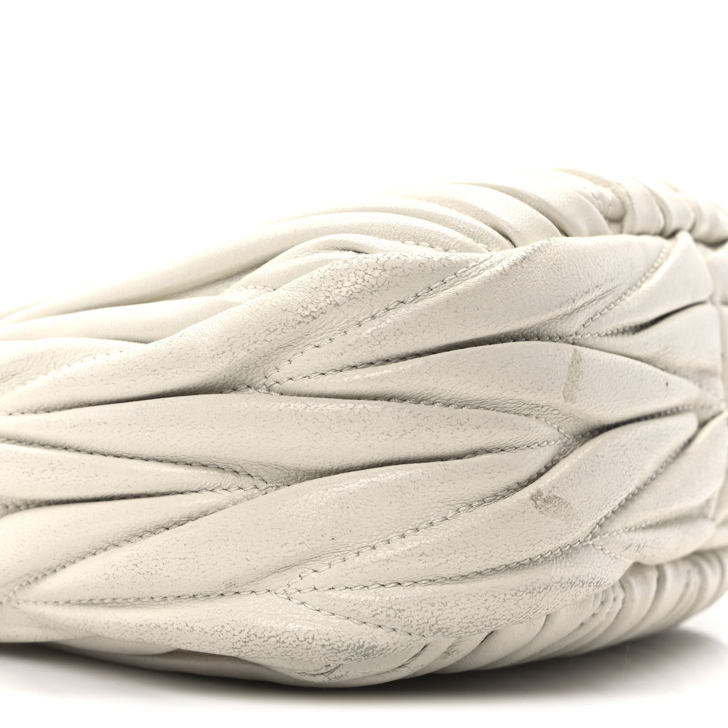 Nappa Matelasse Mini Wander Hobo White