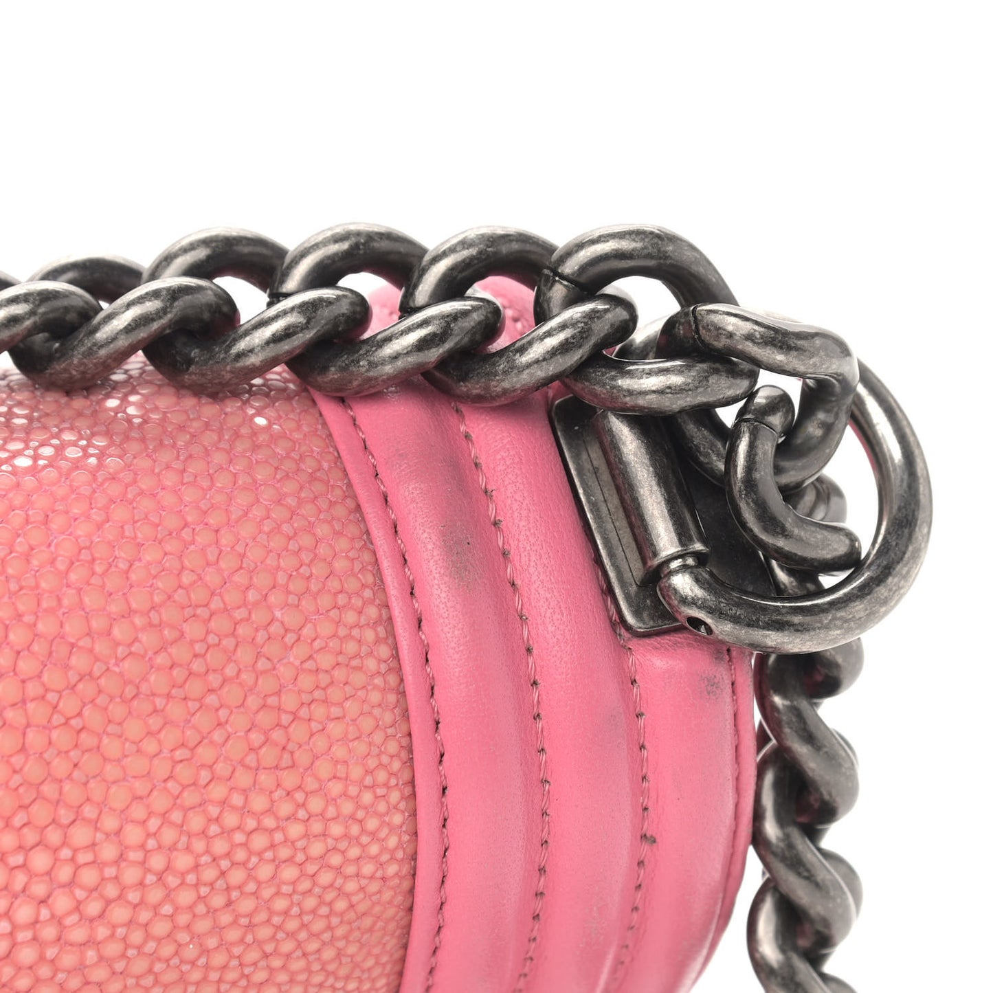 Galuchat Stingray Small Boy Flap Pink
