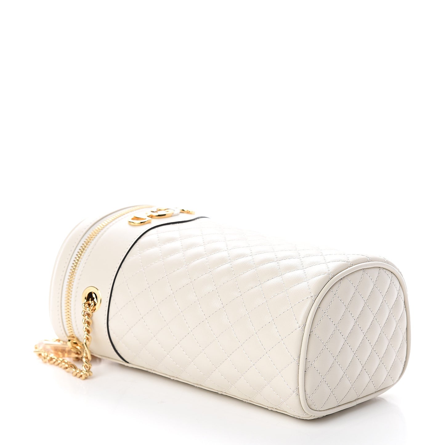 Calfskin Trapuntata Zumi Belt Bag Off White