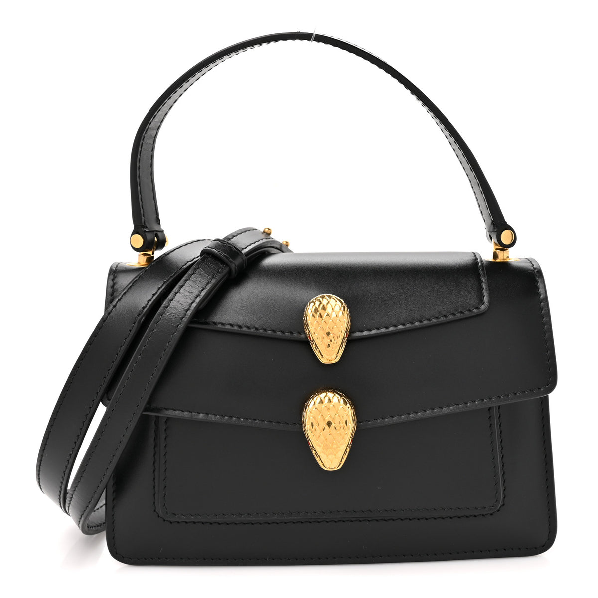 Bulgari X ALEXANDER WANG Calfskin Serpenti Forever Belt Bag Black 1 of 10