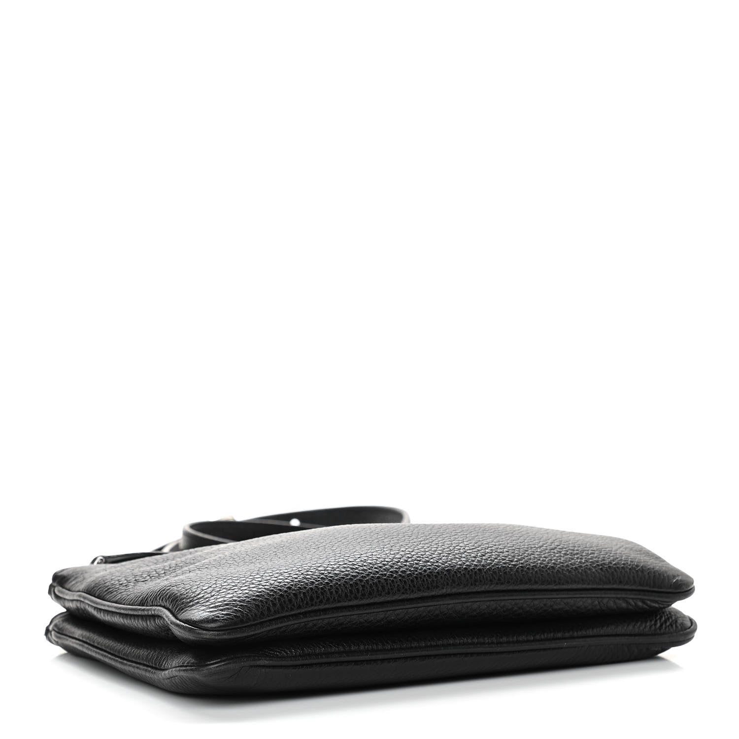 Prada Vitello Phenix Double Zip Crossbody Bag Black 3 of 12