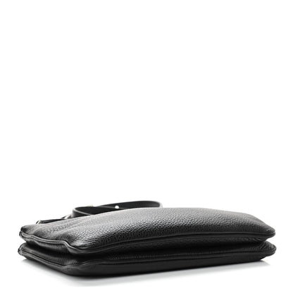 Prada Vitello Phenix Double Zip Crossbody Bag Black 3 of 12