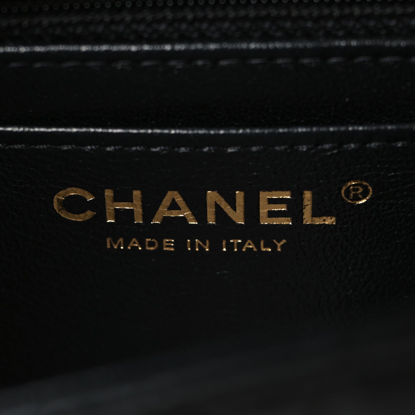 Lambskin Quilted Mini Square Flap Black