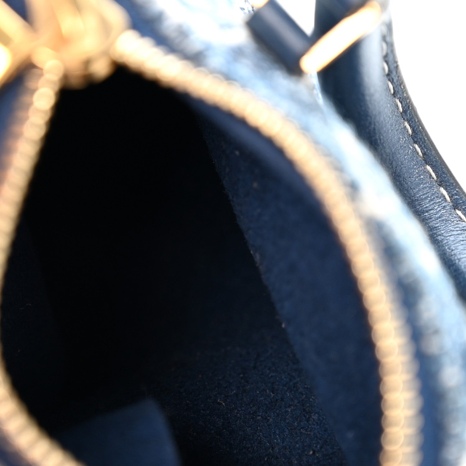 Louis Vuitton Denim Monogram Jacquard Micro Speedy Bag Charm Bleu 3 of 4