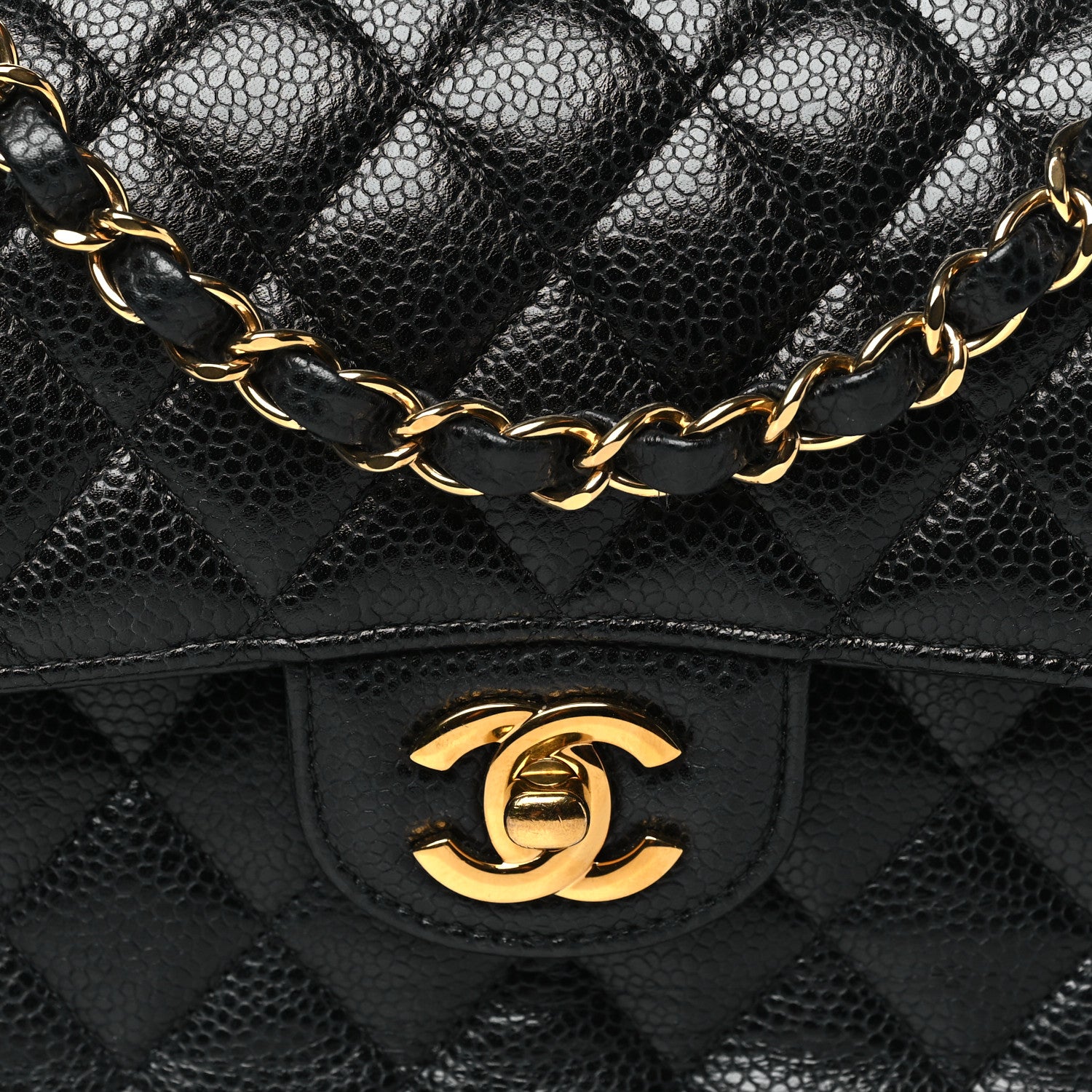 Chanel Caviar Quilted Small Double Flap Black 8 of 10