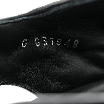 Chanel Lambskin Quilted Velcro Dad Sandals 38 Black 6 of 9