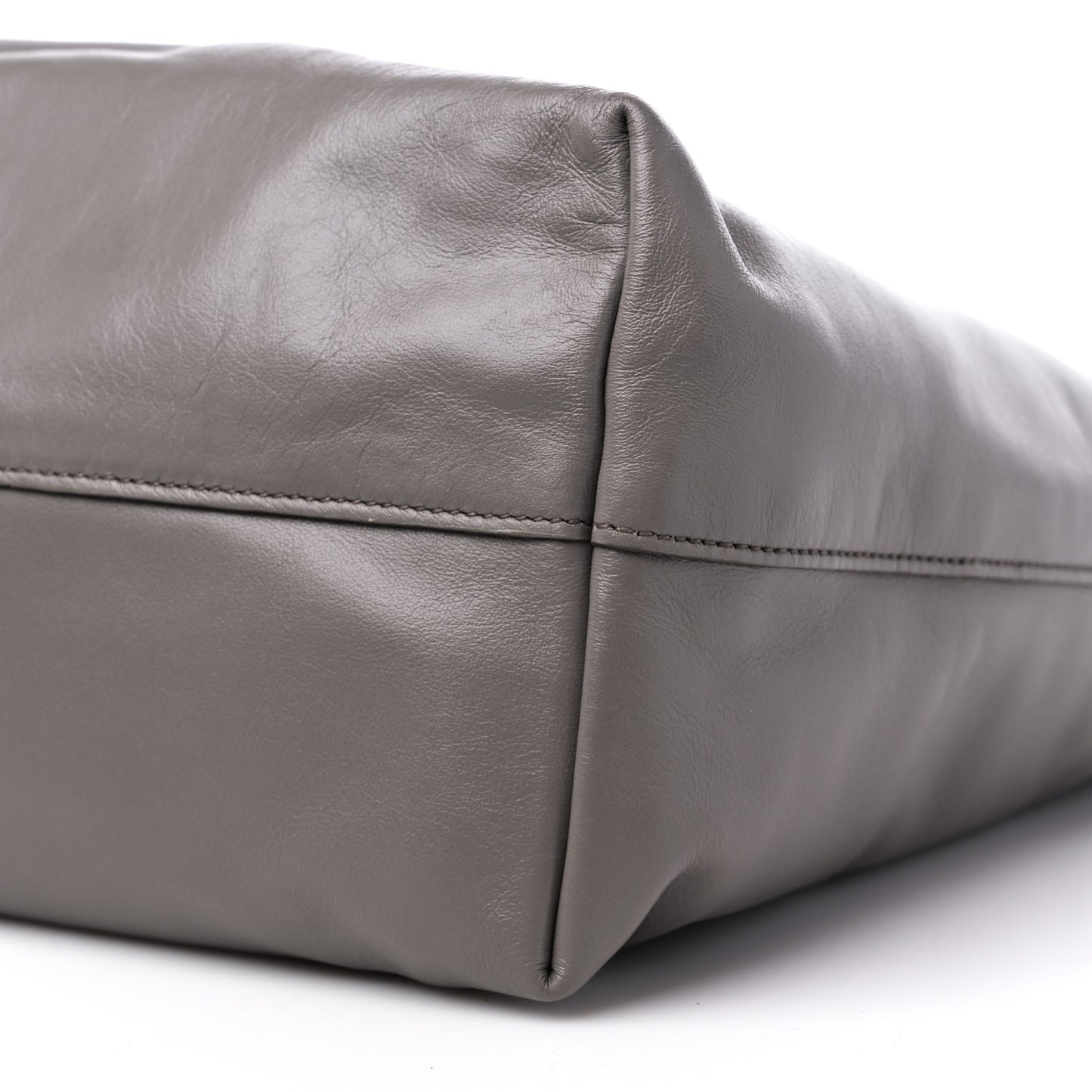 Soft Calf Shopping Tote Argilla