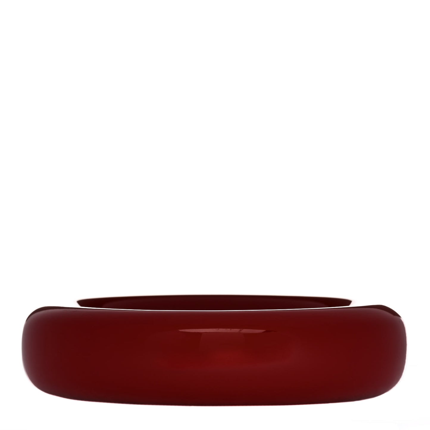 Lacquer Hardwood Elsa Peretti Doughnut Bangle Bracelet Red