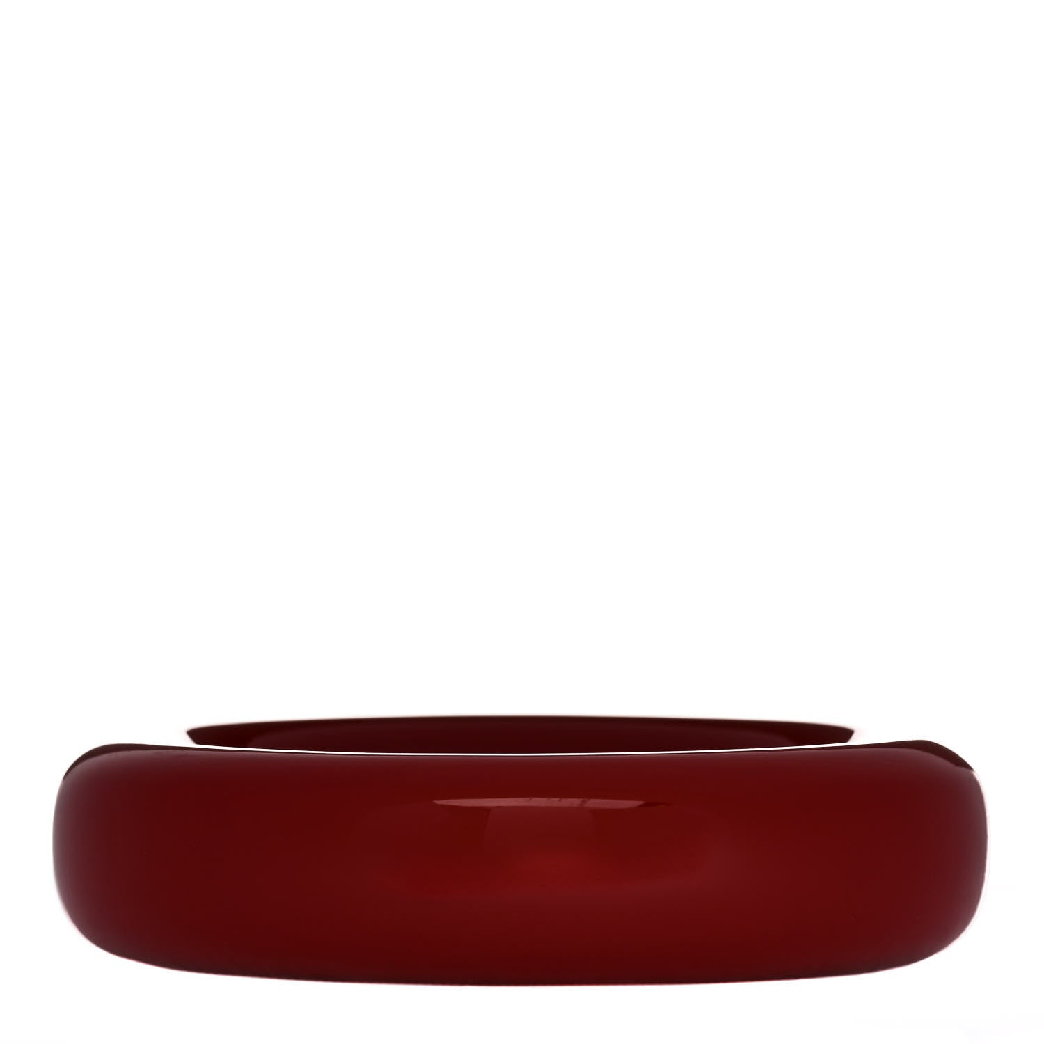 Tiffany Lacquer Hardwood Elsa Peretti Doughnut Bangle Bracelet Red 2 of 3