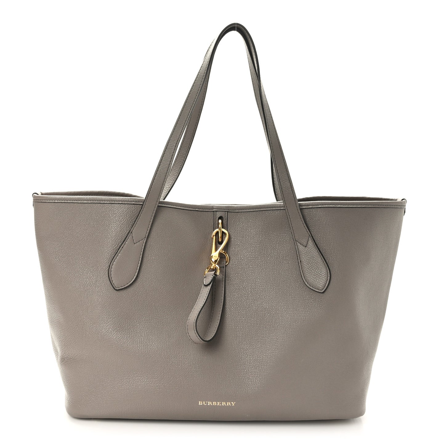 Grainy Calfskin Medium Honeybrook Tote Thistle Grey