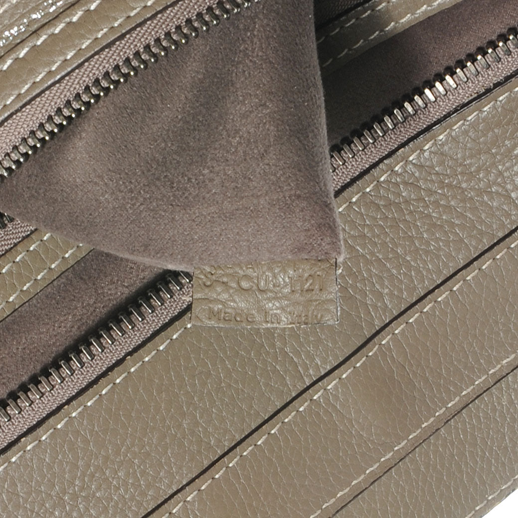 Celine Drummed Calfskin Mini Luggage Bag Souris 7 of 7
