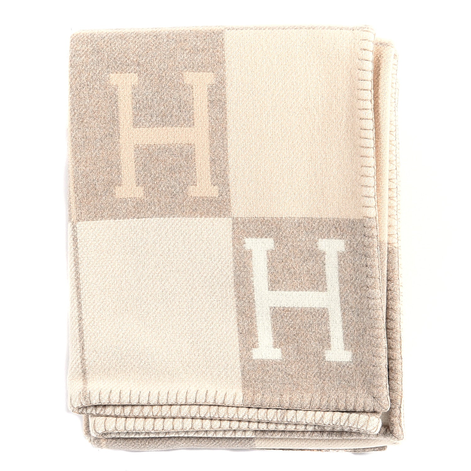 Hermes Wool Cashmere Avalon III Blanket Coco Camomille 1 of 3