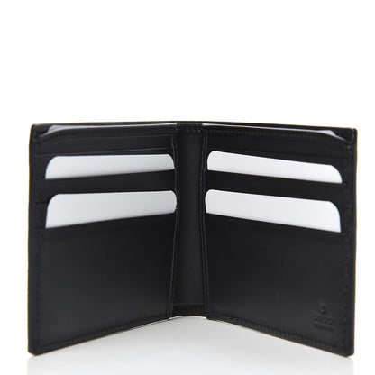 Gucci GG Supreme Monogram Kingsnake Nice Bi-Fold Wallet Black Grey 5 of 6