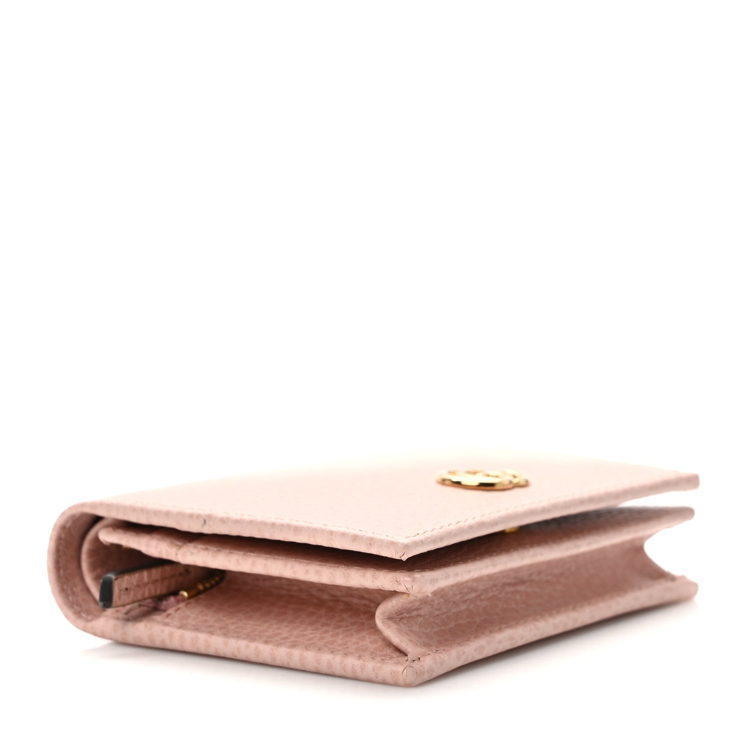 Gucci Dollar Calfskin GG Marmont Card Case Perfect Pink 4 of 7