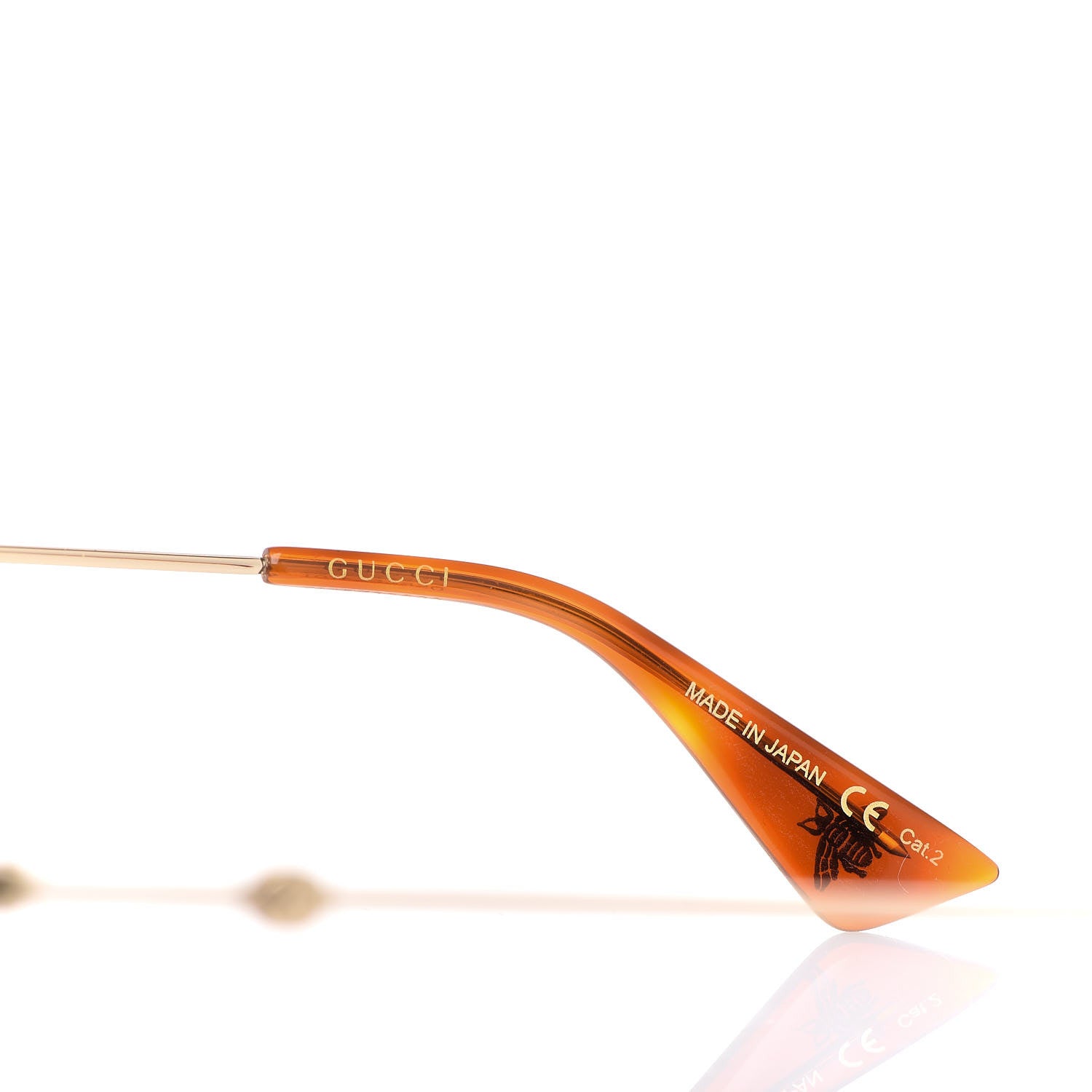 Gucci Square Frame Web GG0106S Sunglasses Tortoise 6 of 7