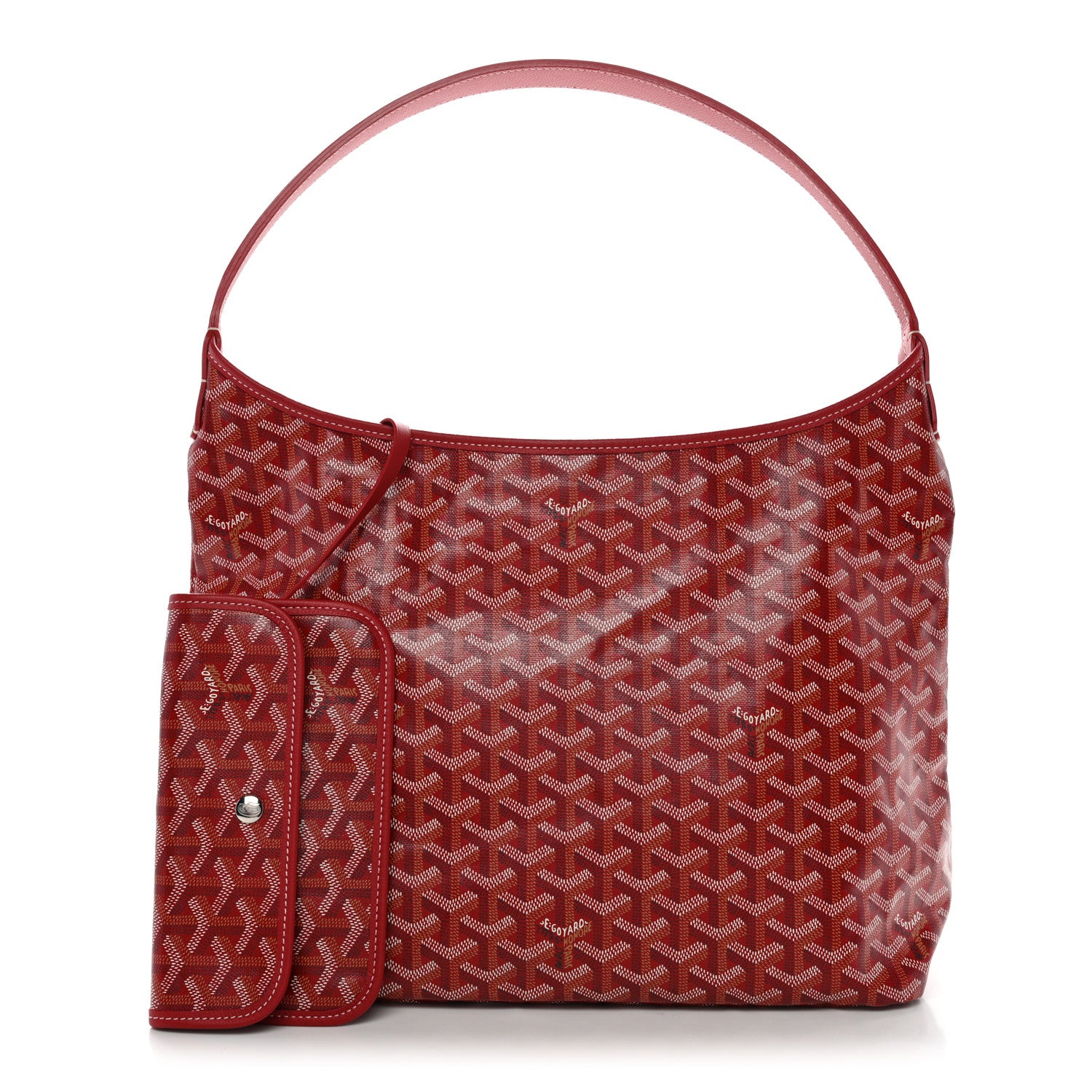 Goyard Goyardine Boheme Hobo Red 3 of 11