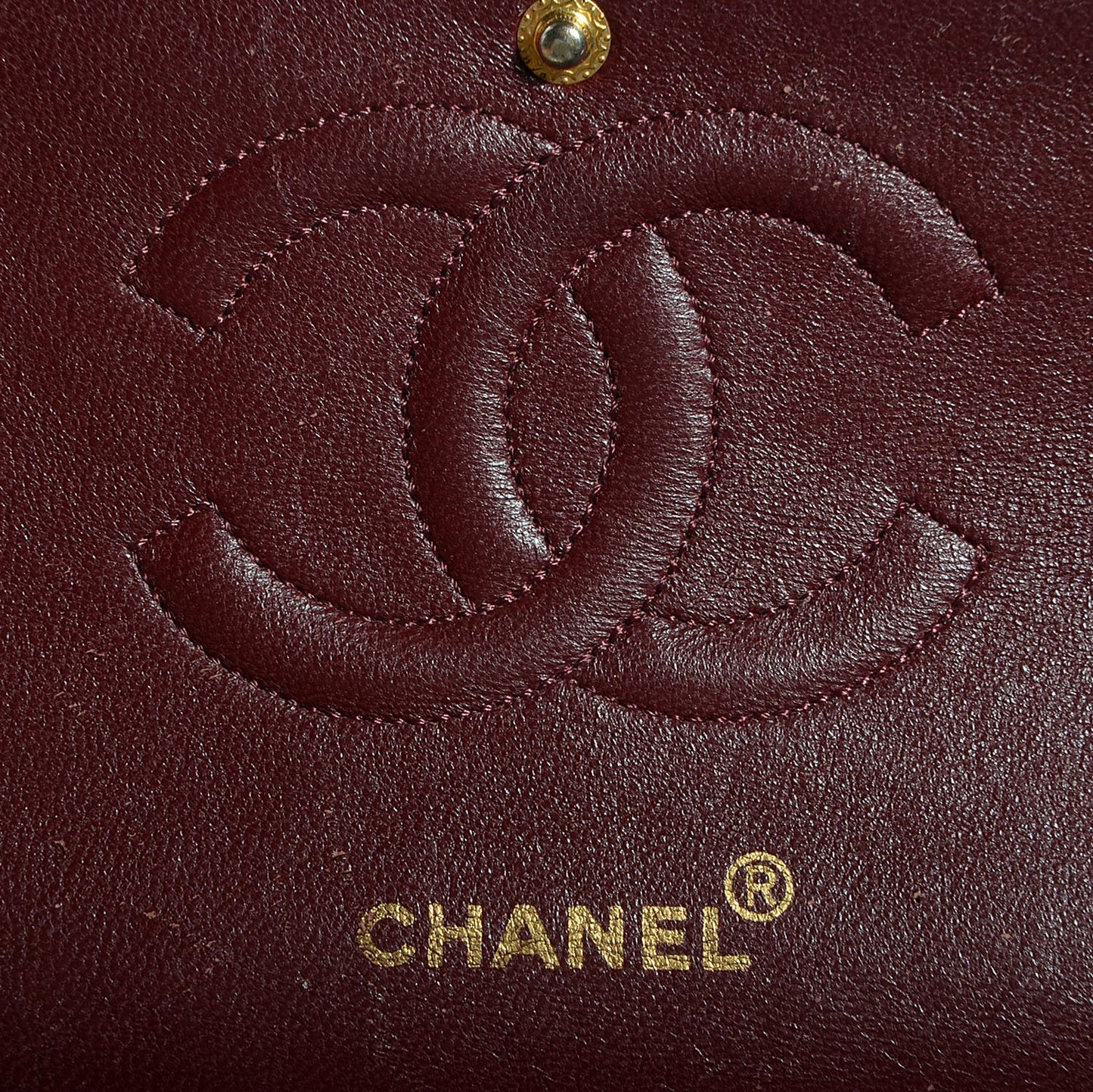 Lambskin Medium Double Flap Black