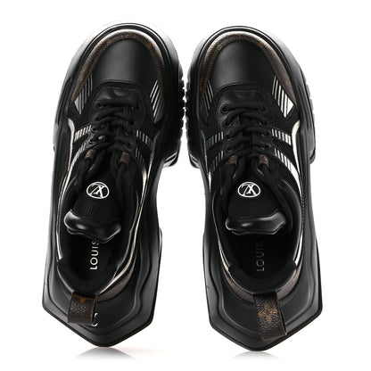 Louis Vuitton Calfskin Monogram LV Archlight 2.0 Platform Sneakers 38 Black 2 of 11