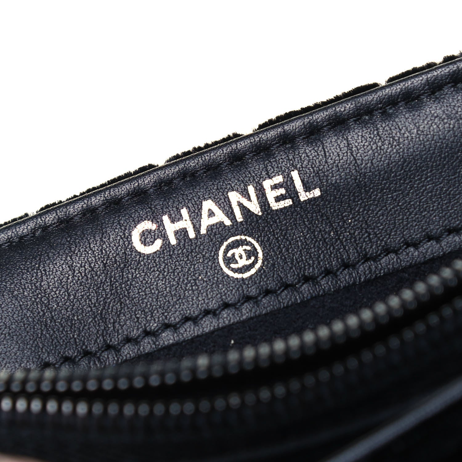 Chanel Velvet Quilted Small Clutch With Chain Black 6 of 9