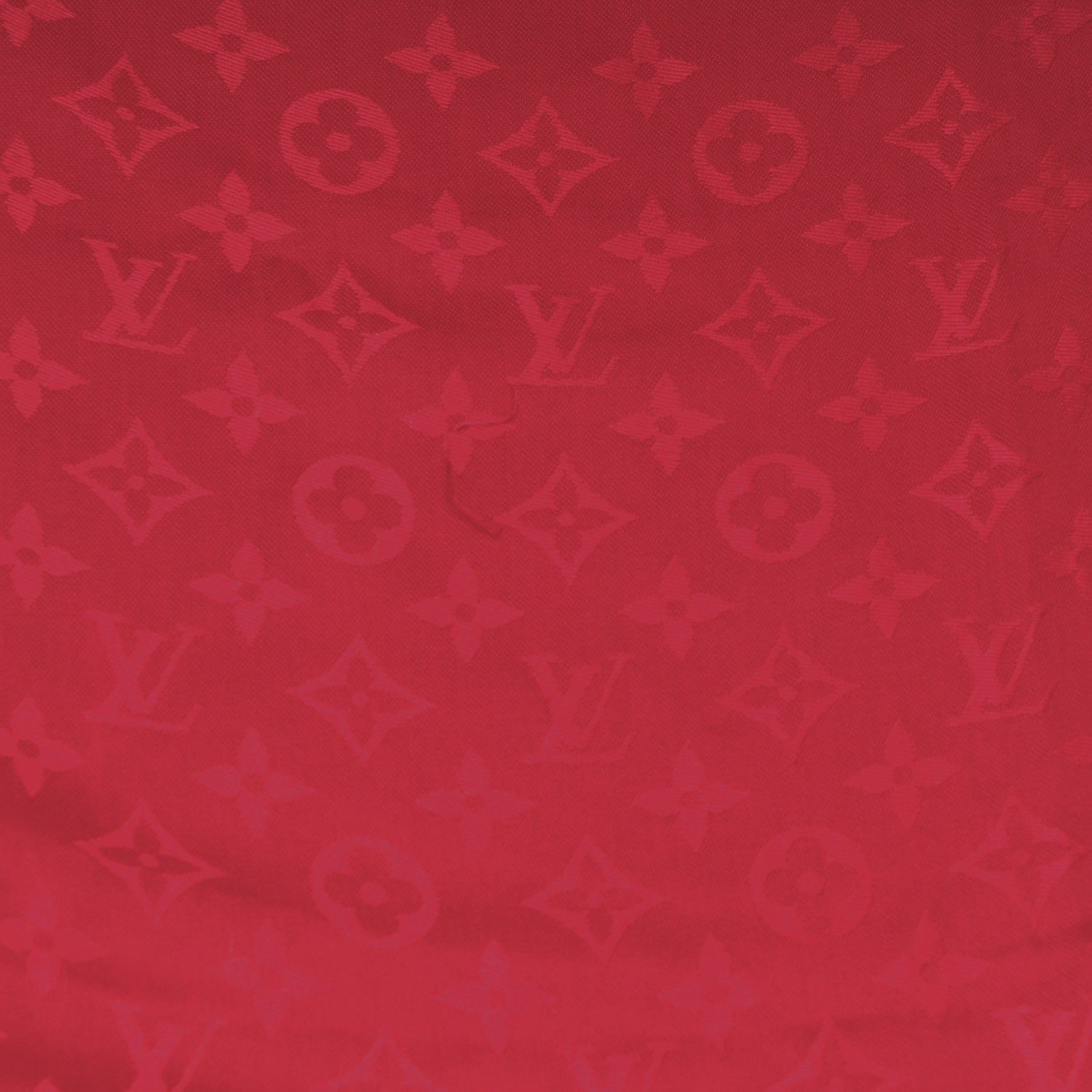 Louis Vuitton Silk Wool Monogram Shawl Pomme D'Amour 6 of 6