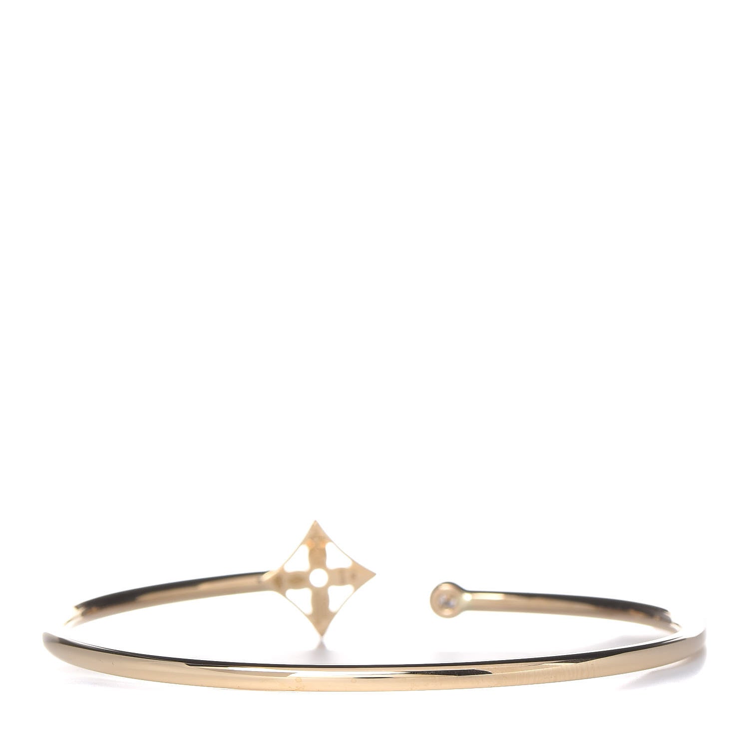 Louis Vuitton 18K Yellow Gold Diamond Idylle Blossom Twist Bracelet 3 of 5