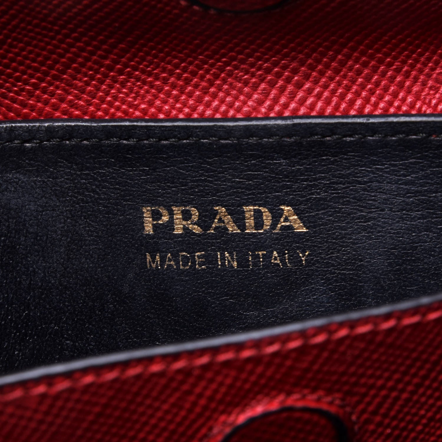 Prada Saffiano Cuir Large Double Bag Fuoco Black 8 of 11