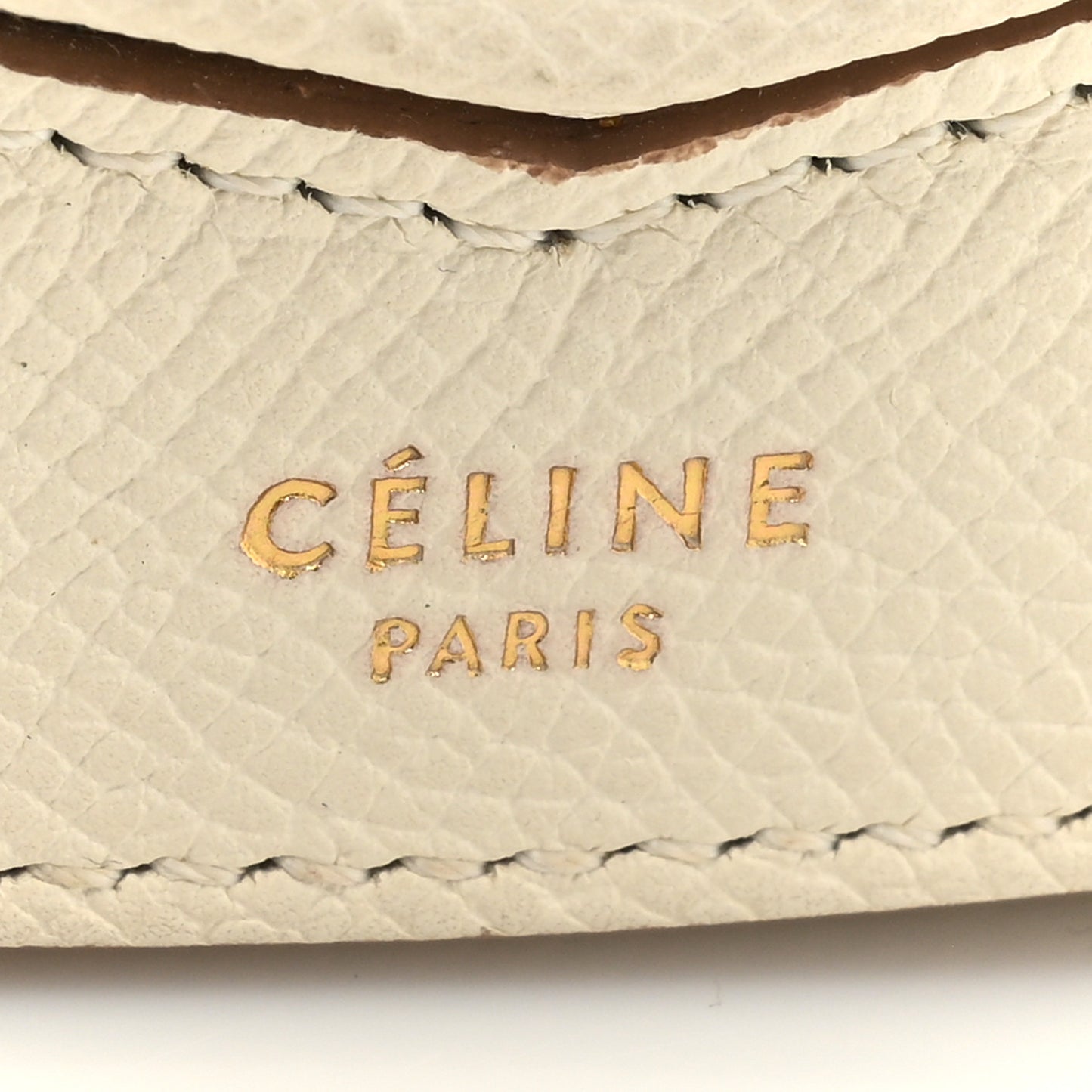 Grained Calfskin Small Trotteur White