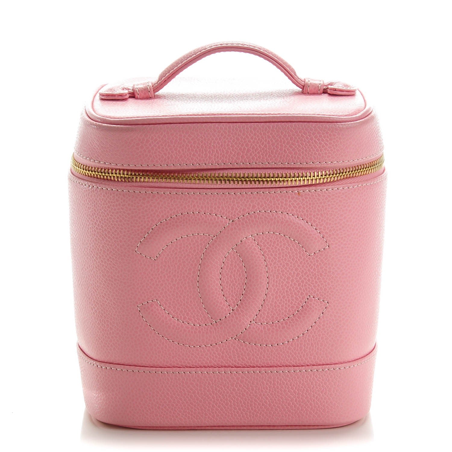 Chanel Caviar Vanity Cosmetic Case Pink 1 of 7