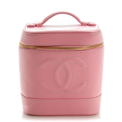 Chanel Caviar Vanity Cosmetic Case Pink 1 of 7