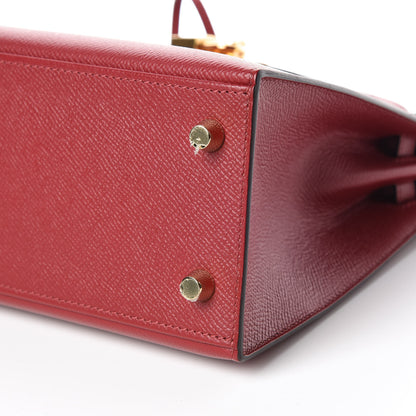 Hermes Epsom Kelly Sellier 25 Rouge Grenat 9 of 39